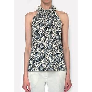 NEW VANESSABRUNO tom top in bleu gris